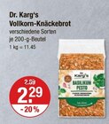 Vollkorn-Knäckebrot von Dr. Karg's im aktuellen V-Markt Prospekt für 2,29 €