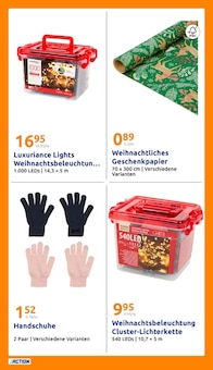 Weihnachtsdeko im Action Prospekt "Wochenangebote" mit 32 Seiten (Duisburg)