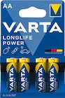 LongLife Power Batterien Mignon AA oder Micro AAA von Varta im aktuellen Rossmann Prospekt