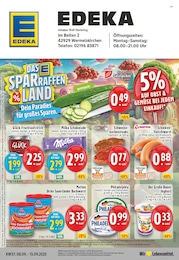 Discounter Prospekt von EDEKA Wermelskirchen EDEKA Prospekt: "Aktuelle Angebote", 24 Seiten, 08.09.2025 - 13.09.2025