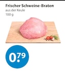 Braten im V-Markt Prospekt Frischer Schweine-Braten im aktuellen V-Markt Prospekt für 0,79 €