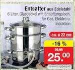 Entsafter aus Edelstahl Angebote bei Zimmermann Magdeburg für 25,00 €