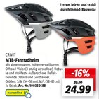 MTB-Fahrradhelm von CRIVIT für 24,99 € bei Lidl im Angebot MTB-Fahrradhelm von CRIVIT im aktuellen Lidl Prospekt