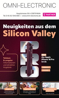 Aktueller Omni-Electronic Prospekt (Mölln, 8 Seiten zum blättern Omni-Electronic Prospekt Neuigkeiten aus dem Silicon Valley mit 8 Seiten