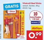 Beef Sticks im Netto Marken-Discount Prospekt Beef Sticks von Vitakraft im aktuellen Netto Marken-Discount Prospekt für 0,99 €
