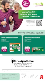 mea - meine apotheke Prospekt der Woche "Unsere September-Angebote" Seite 1, 01.09.2025 bis 30.09.2025 für Freiberg Aktueller mea - meine apotheke Prospekt "Unsere September-Angebote" Seite 1 von 4 Seiten für Freiberg