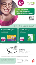 mea - meine apotheke Apotheken Prospekt der aktuellen Woche mit 4 Seiten, gültig von 01.10.2026 bis 31.10.2026, in Schutterwald und Umgebung Aktueller mea - meine apotheke Apotheken Prospekt in Schutterwald und Umgebung, "Unsere Oktober-Angebote" mit 4 Seiten, 01.10.2026 - 31.10.2026
