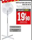 Batkor Roissy Aeroport Charles de Gaulle - Promo Ventilateur sur pied Ø40 cm 50 W Promo Ventilateur sur pied Ø40 cm 50 W à 19,90 € dans le catalogue Batkor à Roissy Aeroport Charles de Gaulle