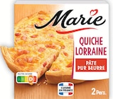 Quiche Lorraine aux lardons fumés surgelée - MARIE dans le catalogue Intermarché Hyper