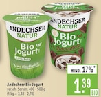 Bio Jogurt Angebote von Andechser bei Marktkauf Filderstadt für 1,39 €
