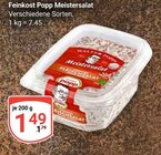 Meistersalat im Angebot bei GLOBUS in Siegen Meistersalat Angebote von Feinkost Popp bei GLOBUS Siegen für 1,49 €
