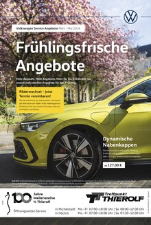 Aktueller Volkswagen Prospekt "Frühlingsfrische Angebote" Seite 1 von 1 Seite für Höchst