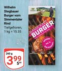 Burger vom Simmentaler Rind im Angebot bei GLOBUS in Kaarst Burger vom Simmentaler Rind Angebote von Wilhelm Stegbauer bei GLOBUS Kaarst für 3,99 €