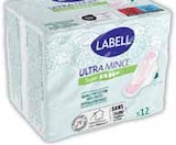 Serviettes ultra mince super avec ailettes x12 - LABELL en promo chez Intermarché Serviettes ultra mince super avec ailettes x12 - LABELL dans le catalogue Intermarché
