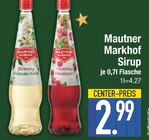 Markhof Sirup Angebote von Mautner bei EDEKA Straubing für 2,99 €