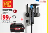 Aspirateur à main cyclonique sans fil + Batterie - Parkside - Lidl à Vigneux-sur-Seine Aspirateur à main cyclonique sans fil + Batterie - Parkside en promo chez Lidl Vigneux-sur-Seine à 99,00 €