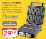 Waffeleisen ASW1600S von Bestron im aktuellen GLOBUS Prospekt