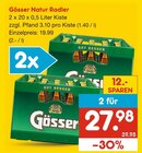 Aktuelles Natur Radler Angebot bei Netto Marken-Discount in Hannover ab 27,98 €