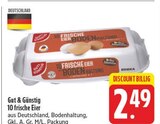 10 frische Eier im Angebot bei EDEKA in Zwickau 10 frische Eier Angebote von Gut & Günstig bei EDEKA Zwickau für 2,49 €