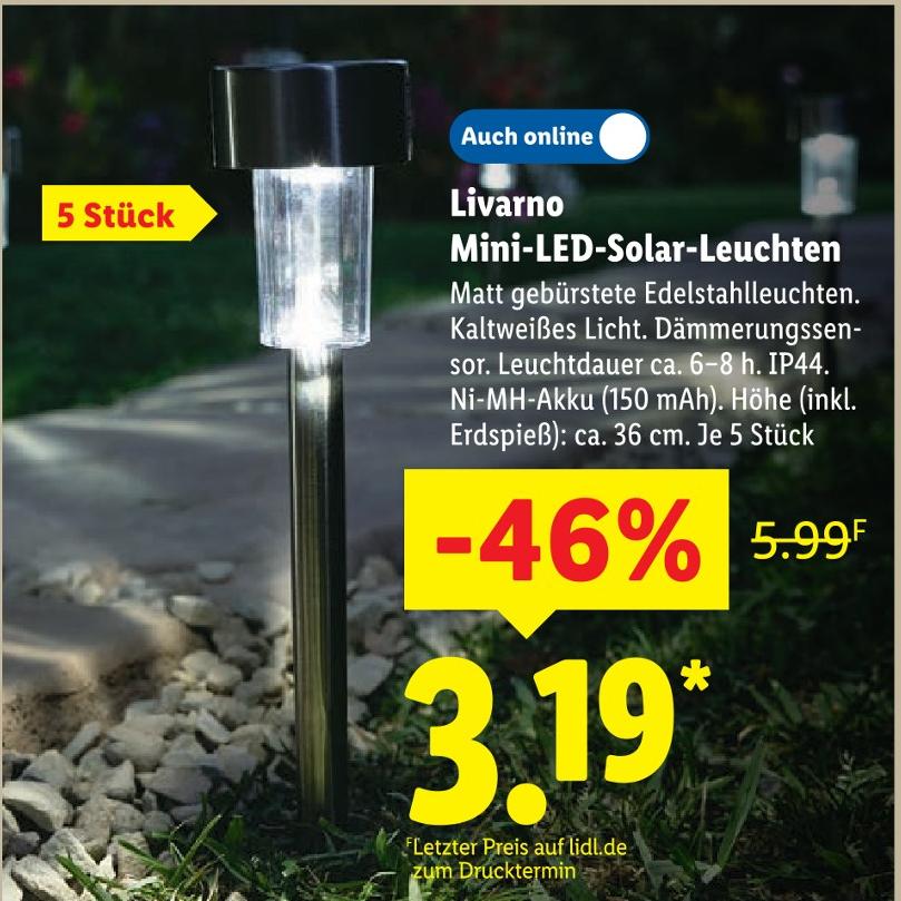 Mini-LED-Solar-Leuchten