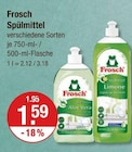 Spülmittel Aloe Vera von Frosch im aktuellen V-Markt Prospekt