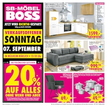 SB Möbel Boss Prospekt für Koblenz mit 12 Seiten SB Möbel Boss Prospekt für Koblenz: "JETZT WIRD RICHTIG GESPART!", 12 Seiten, 06.09.2025 - 12.09.2025