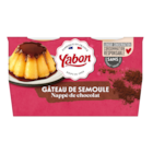 Gâteau de semoule nappé au chocolat - YABON en promo chez Carrefour Market Limoges à 2,10 €