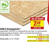 Aktuelle Verlegeplatten Angebote bei toom Baumarkt in Dortmund Aktuelles OSB/3-Verlegeplatte Angebot bei toom Baumarkt in Dortmund ab 7,91 €