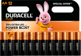 LOT DE 12 PILES PLUS LR6 OU LR03 - DURACELL en promo chez Auchan Hypermarché Bordeaux à 9,17 €