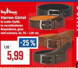 Herren-Gürtel Angebote von Tony Brown bei Kaufhaus Stolz Greifswald für 5,99 €