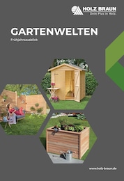Holz Braun Prospekt für Pfullingen: "GartenWelten 2026", 63 Seiten, 20.03.2026 - 29.03.2026