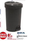 Hyper U Mende - Promo POUBELLE A PEDALE 15L Promo POUBELLE A PEDALE 15L à 8,99 € dans le catalogue Hyper U à Mende
