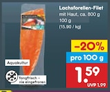 Lachsforellen-Filet im Netto Marken-Discount Prospekt Lachsforellen-Filet von im aktuellen Netto Marken-Discount Prospekt für 1,59 €