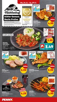 Fleisch im Penny Prospekt "Wer günstig will, muss Penny." mit 40 Seiten (Rostock)