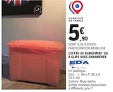 Coffre de rangement 30l à clips avec charnières - EDA dans le catalogue E.Leclerc