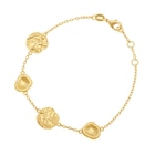 Bracelet en plaqué or doré à l'or fin galets dans le catalogue E.Leclerc