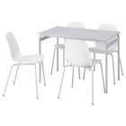Tisch und 4 Stühle grau/weiß weiß von GRÅSALA / LIDÅS für 269,95 € bei IKEA im Angebot Tisch und 4 Stühle grau/weiß weiß von GRÅSALA / LIDÅS im aktuellen IKEA Prospekt