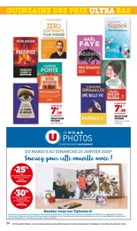 Prix et réduction Livre dans le prospectus Super U en cours Offre Livre dans le catalogue Super U du moment à la page 54