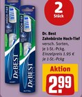 Zahnbürste Hoch-Tief Angebote von Dr. Best bei REWE Tübingen für 1,95 €