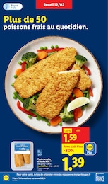 Offre Poisson pané dans le catalogue Lidl du moment à la page 6