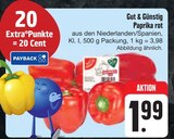 Aktuelle Paprika Angebote bei E center in Jena Aktuelles Paprika rot Angebot bei E center in Jena ab 1,99 €