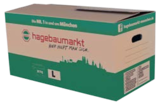Umzugskarton Größe L von hagebaumarkt im aktuellen Hagebaumarkt Prospekt für 1,49 €