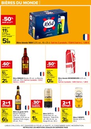 Prix et réduction Bière blonde dans le prospectus Carrefour en cours Offre Bière blonde dans le catalogue Carrefour du moment à la page 58