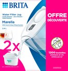 CARAFE FILTRANTE MARELLA + 2 CARTOUCHES - BRITA en promo chez Auchan Hypermarché CARAFE FILTRANTE MARELLA + 2 CARTOUCHES - BRITA dans le catalogue Auchan Hypermarché
