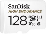 High Endurance UHS-I-Karte, Micro-SDXC Speicherkarte, 128 GB, 100 MB/s im MediaMarkt Saturn Prospekt High Endurance UHS-I-Karte, Micro-SDXC Speicherkarte, 128 GB, 100 MB/s von SANDISK im aktuellen MediaMarkt Saturn Prospekt für 33,99 €