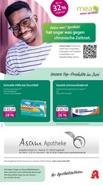 mea - meine apotheke Apotheken Prospekt der aktuellen Woche mit 4 Seiten, gültig von 01.06.2026 bis 30.06.2026, in Ingolstadt und Umgebung Aktueller mea - meine apotheke Apotheken Prospekt in Ingolstadt und Umgebung, "Unsere Juni-Angebote" mit 4 Seiten, 01.06.2026 - 30.06.2026