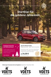 Volkswagen Werkstatt & Auto Prospekt der aktuellen Woche mit 1 Seite, gültig von 01.09.2026 bis 31.12.2026, in Barleben und Umgebung Aktueller Volkswagen Werkstatt & Auto Prospekt in Barleben und Umgebung, "Herbst im Kopf. Sicherheit im Auto." mit 1 Seite, 01.09.2026 - 31.12.2026