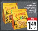 Butterkekse Zoo Original im Angebot bei EDEKA in Freital Butterkekse Zoo Original Angebote von Leibniz bei EDEKA Freital für 1,49 €