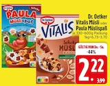 Vitalis Müsli von Dr. Oetker im aktuellen EDEKA Prospekt für 2,22 €