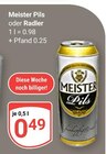 Pils von Meister für 0,49 € bei GLOBUS im Angebot Pils von Meister im aktuellen GLOBUS Prospekt